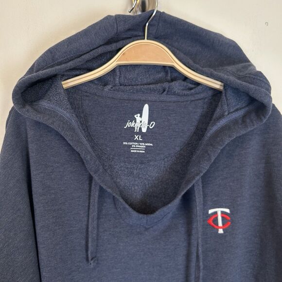 Johnnie-O Carrie Pullover Hoodie Minnesota‎ Twins Women's  XL Blue MLB Baseball - Picture 2 of 7